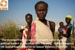 In South Sudan women make up 60 percent of the population.
