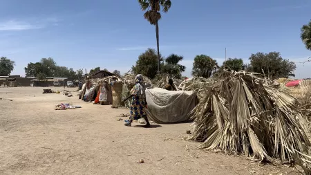 Displacement camp in Chad