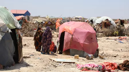 Women in IDP camp in Somalia