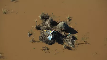 Mozambique_Flooded housing