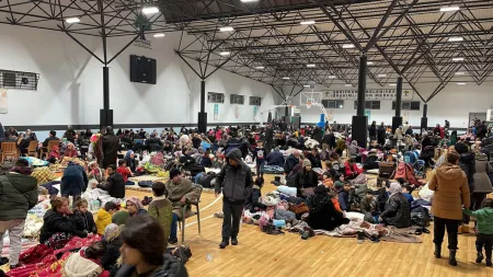 Turkiye_Shelter full of earthquake survivors