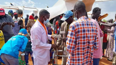 South Sudan_CARE workers helping injured peopl