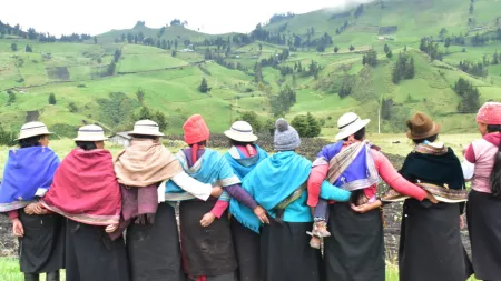 Women hugging each other