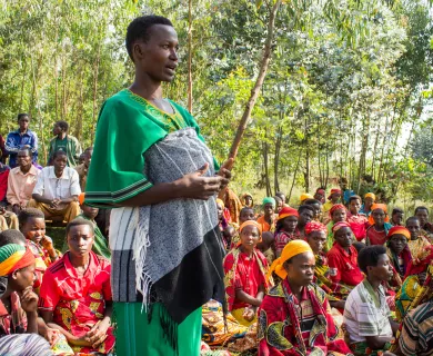 Women gathered in Burundi for Economic Empowerment Project