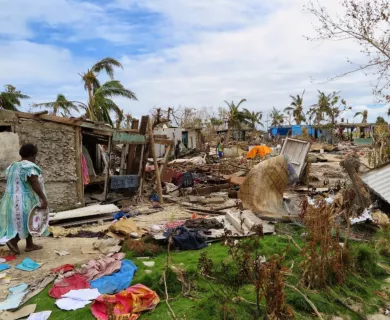 Vanuatu_Neighbourhood ruined by cyclone